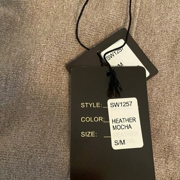 Escio Heather Mocha Oversized Tunic Blouse Women’s Size S/M Long Sleeve NWT - Picture 4 of 13